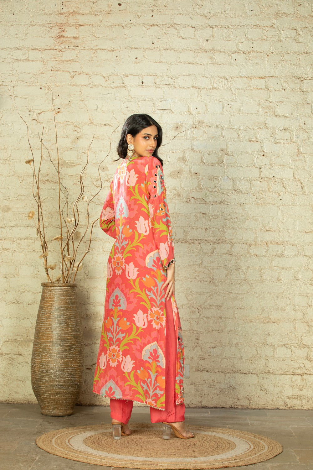 NEW CHANDINI BIG LOTUS - CORAL