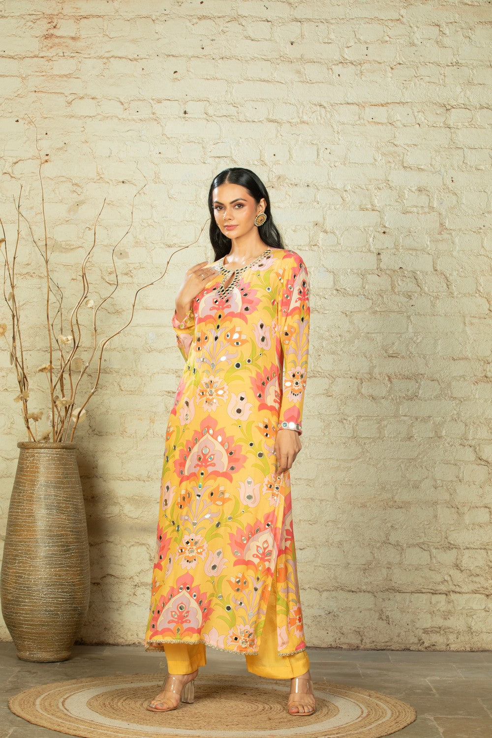 NEW CHANDINI BIG LOTUS - YELLOW