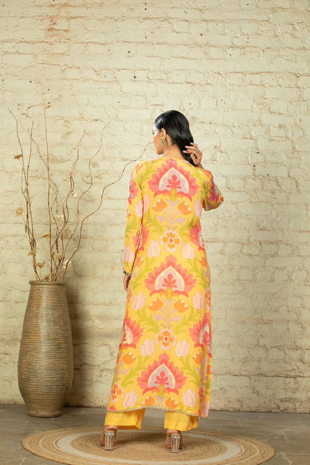 NEW CHANDINI BIG LOTUS - YELLOW