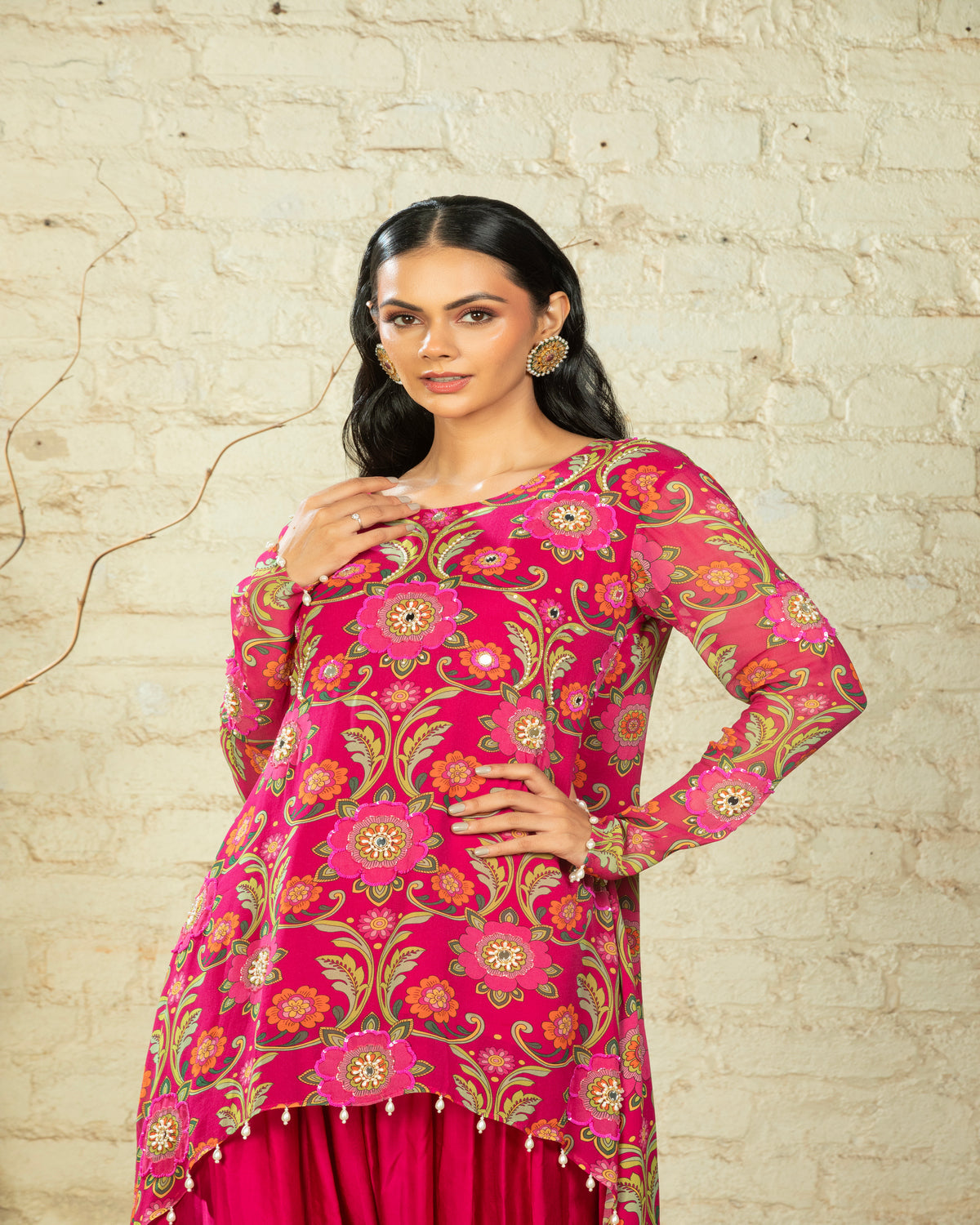 NUSRAT HIGH LOW - PINK