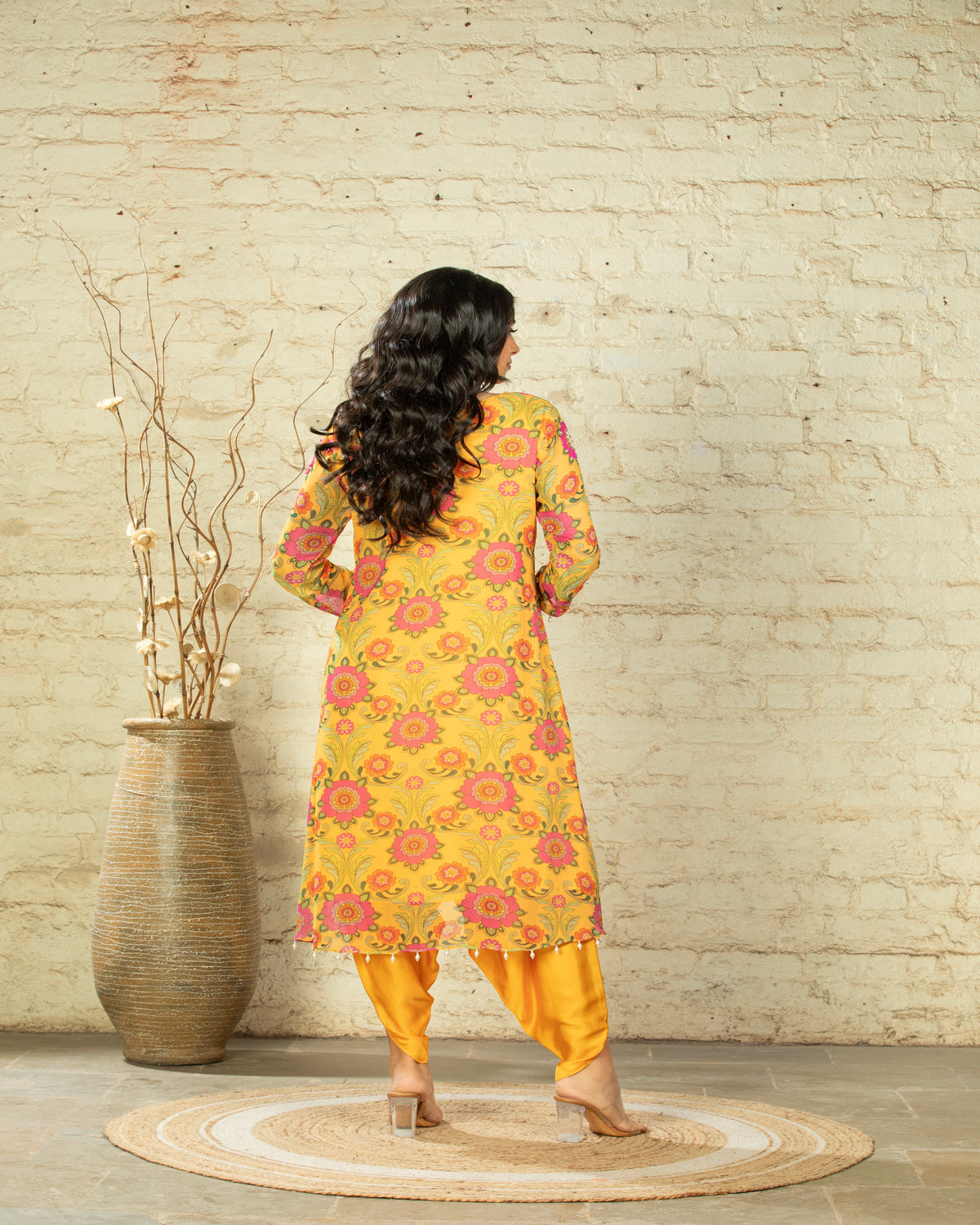 NUSRAT HIGH LOW - YELLOW