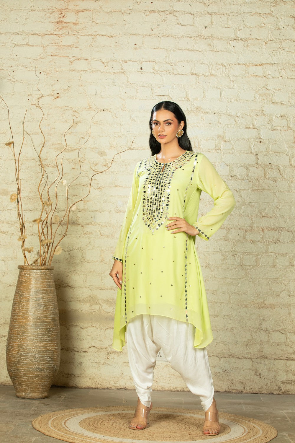 TARANA SOLID C CUT - LIME