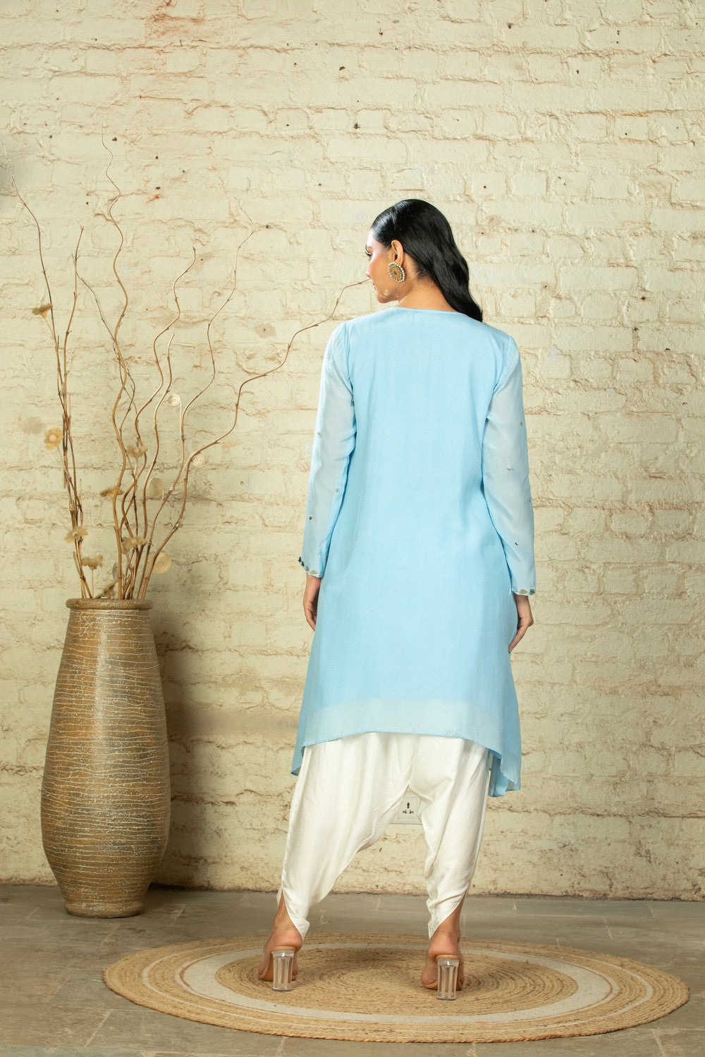 TARANA SOLID C CUT - POWDER BLUE