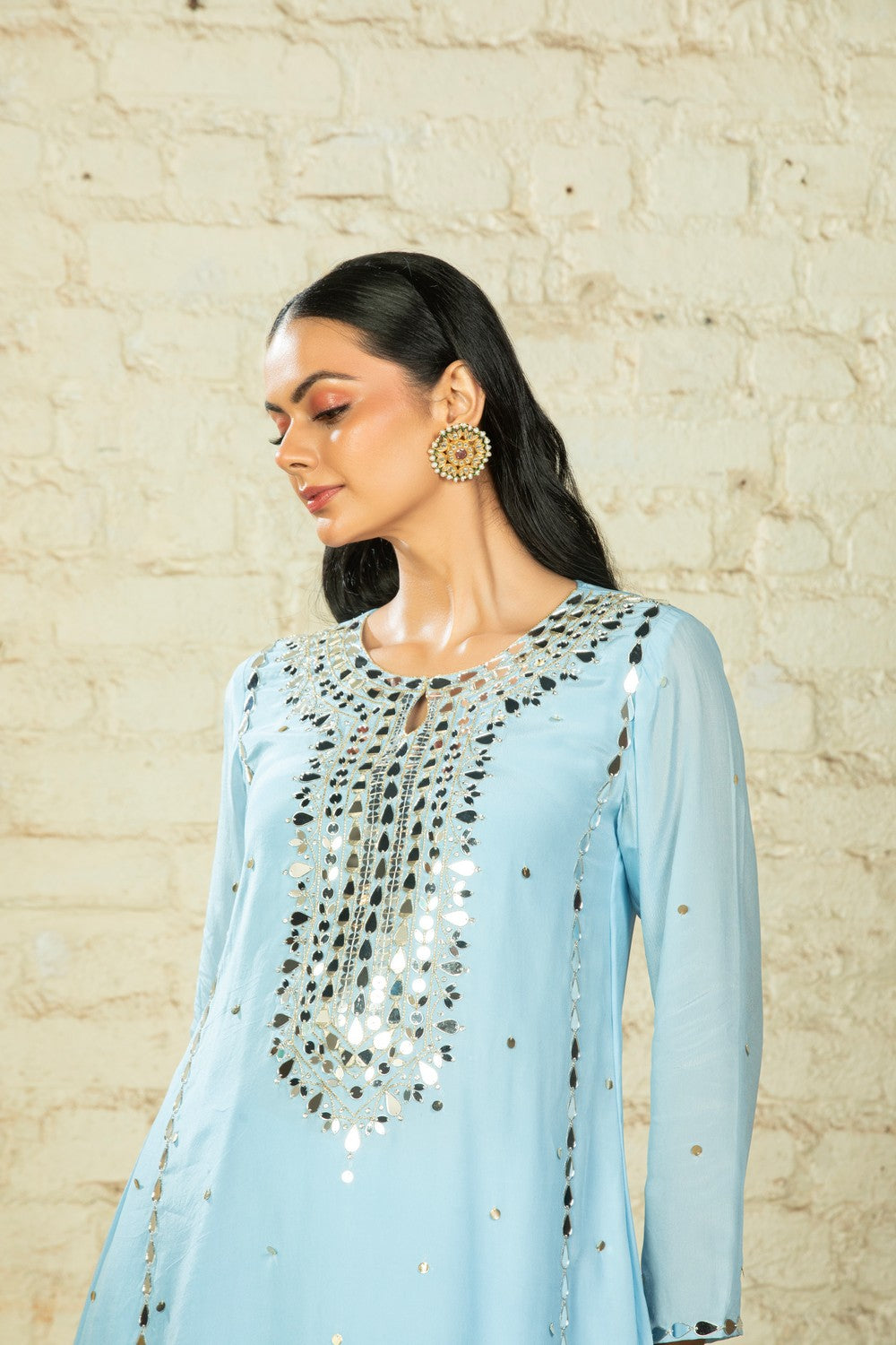 TARANA SOLID C CUT - POWDER BLUE